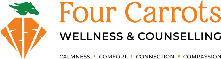 Four Carrots Wellness & Counselling logo (horizontal)